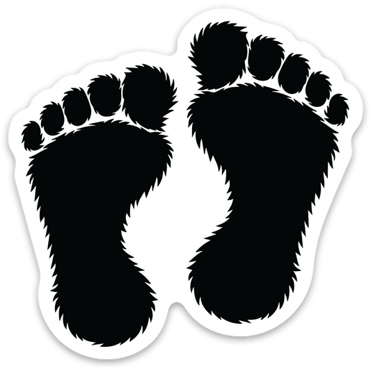 Big Foot black double sticker