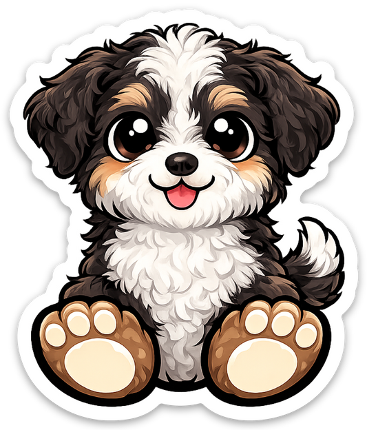 Chibi AussieDoodle Sticker