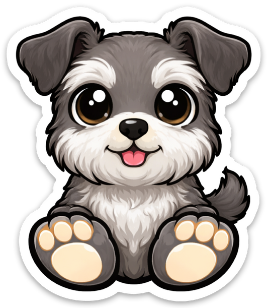 Chibi Schnauzer Sticker