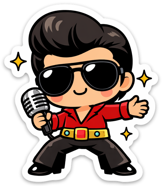 Rock N Roll Singer Red MAGNET