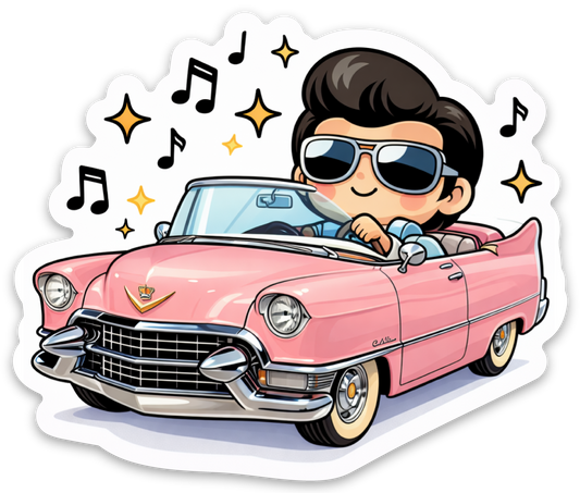 Rock N Roll Pink Cruiser MAGNET