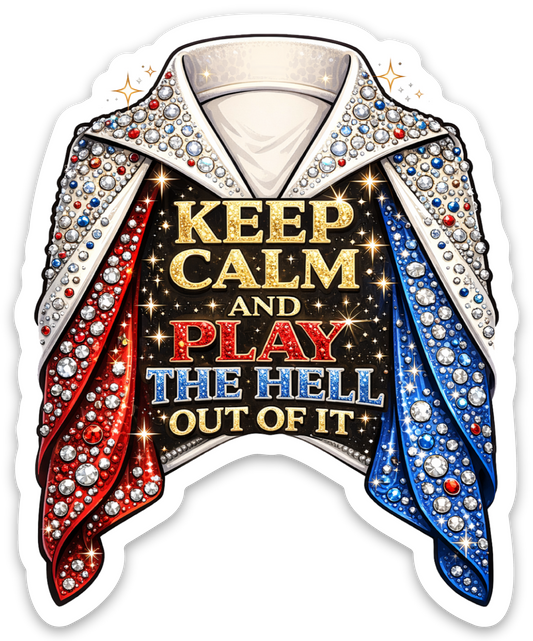 Keep Calm Play It magnet