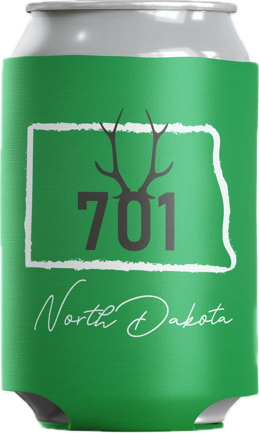 Can Coozie 701 ND Antlers