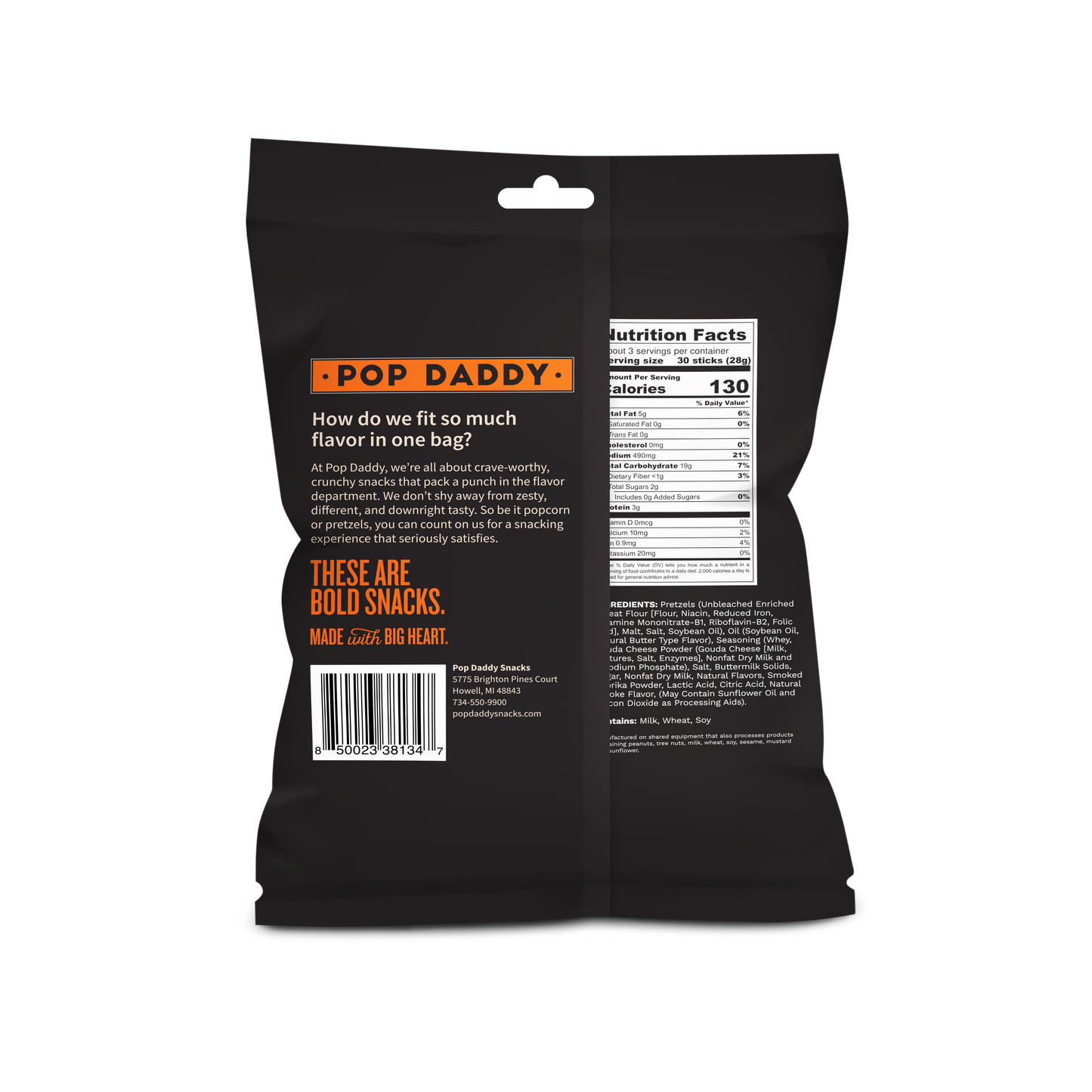 Seasoned Pretzels - 3oz - Smoked Gouda (NEW 12CT)