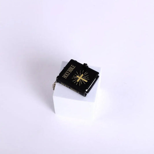 Mini Bible Keychain Black