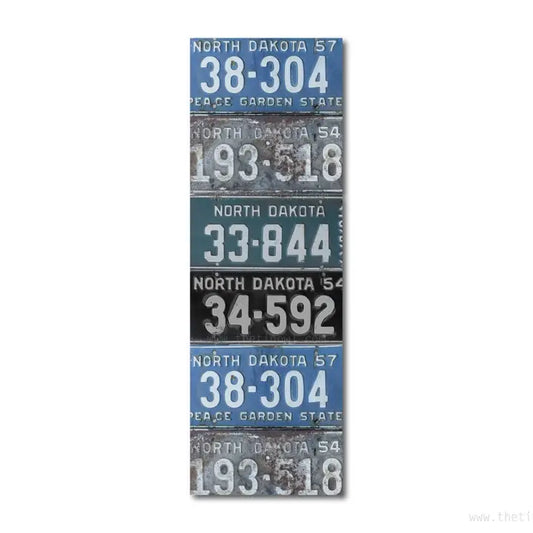 ND License plate collage Bookmark