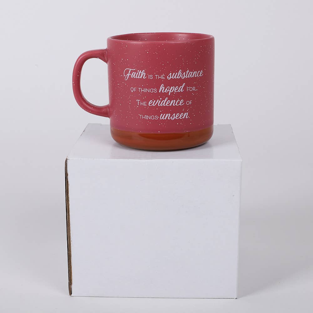 Mug Woman Of Faith 13 Oz Deep Rose