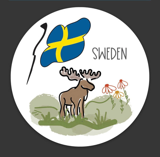 Moose Sweden Flag