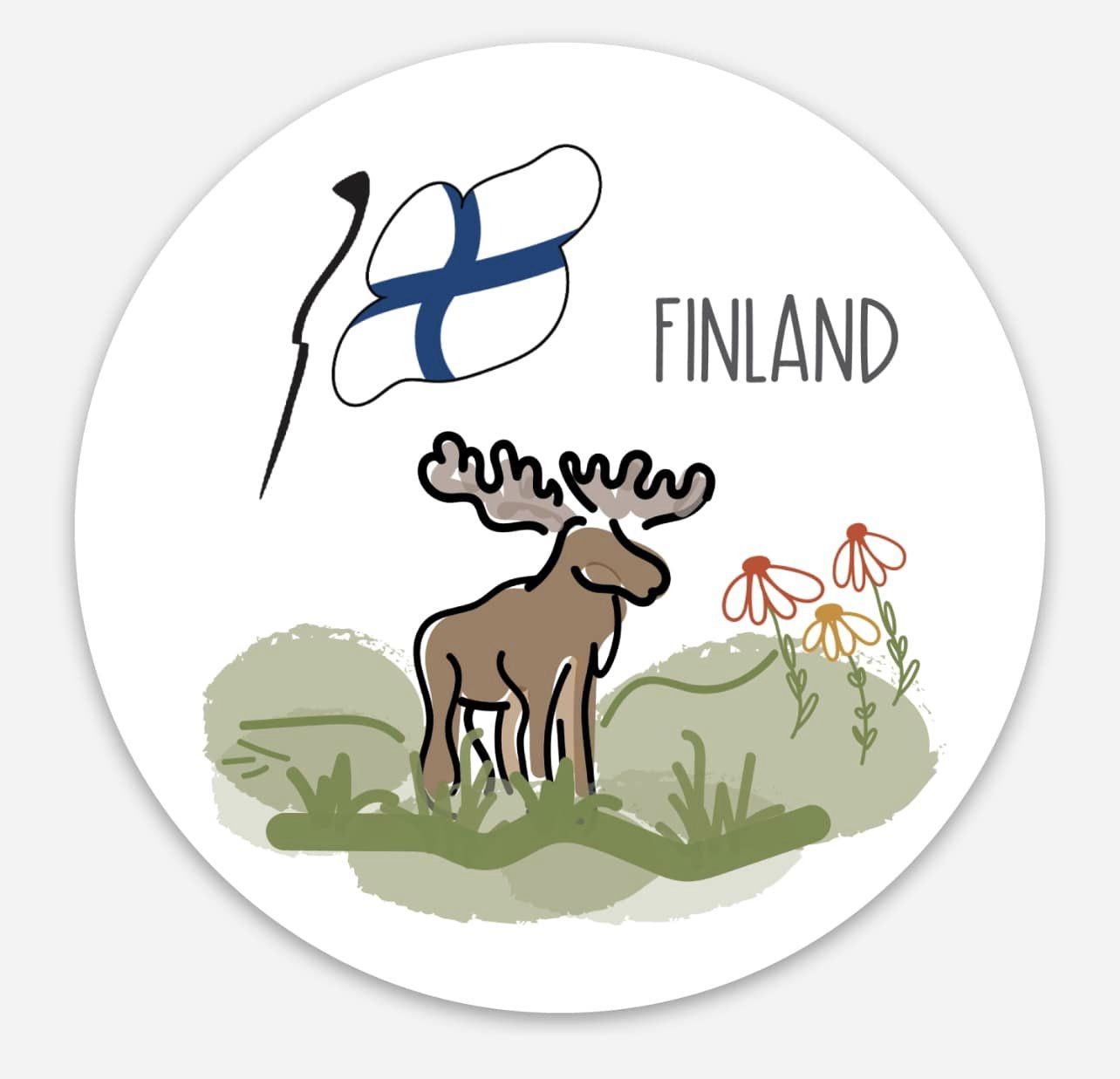 Moose Finland Flag