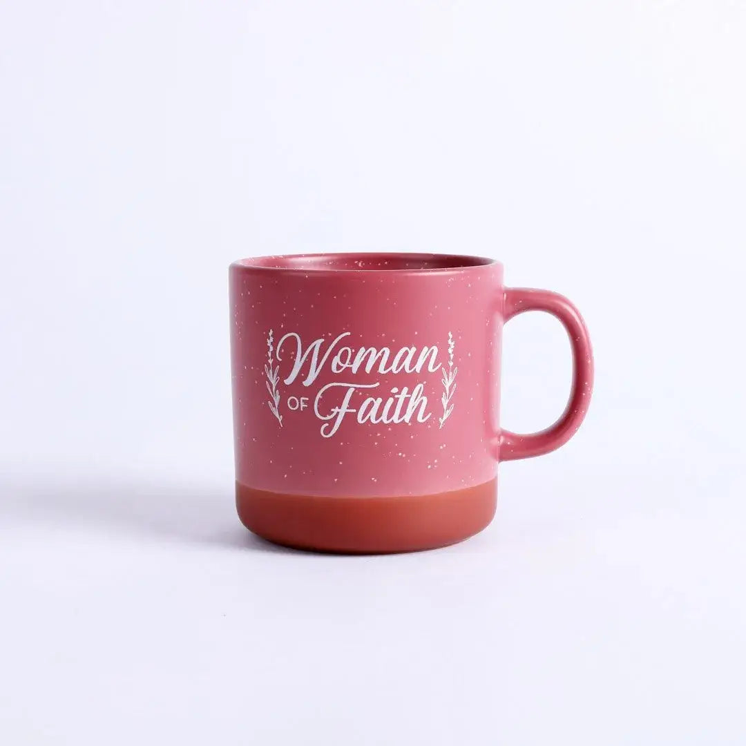 Mug Woman Of Faith 13 Oz Deep Rose