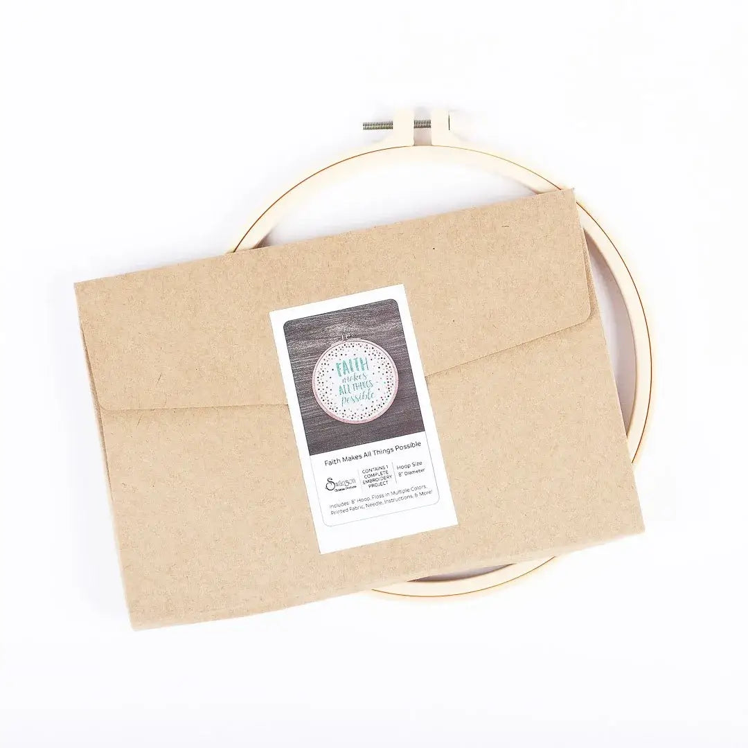 Embroidery Kit - Faith Makes All Things Possible
