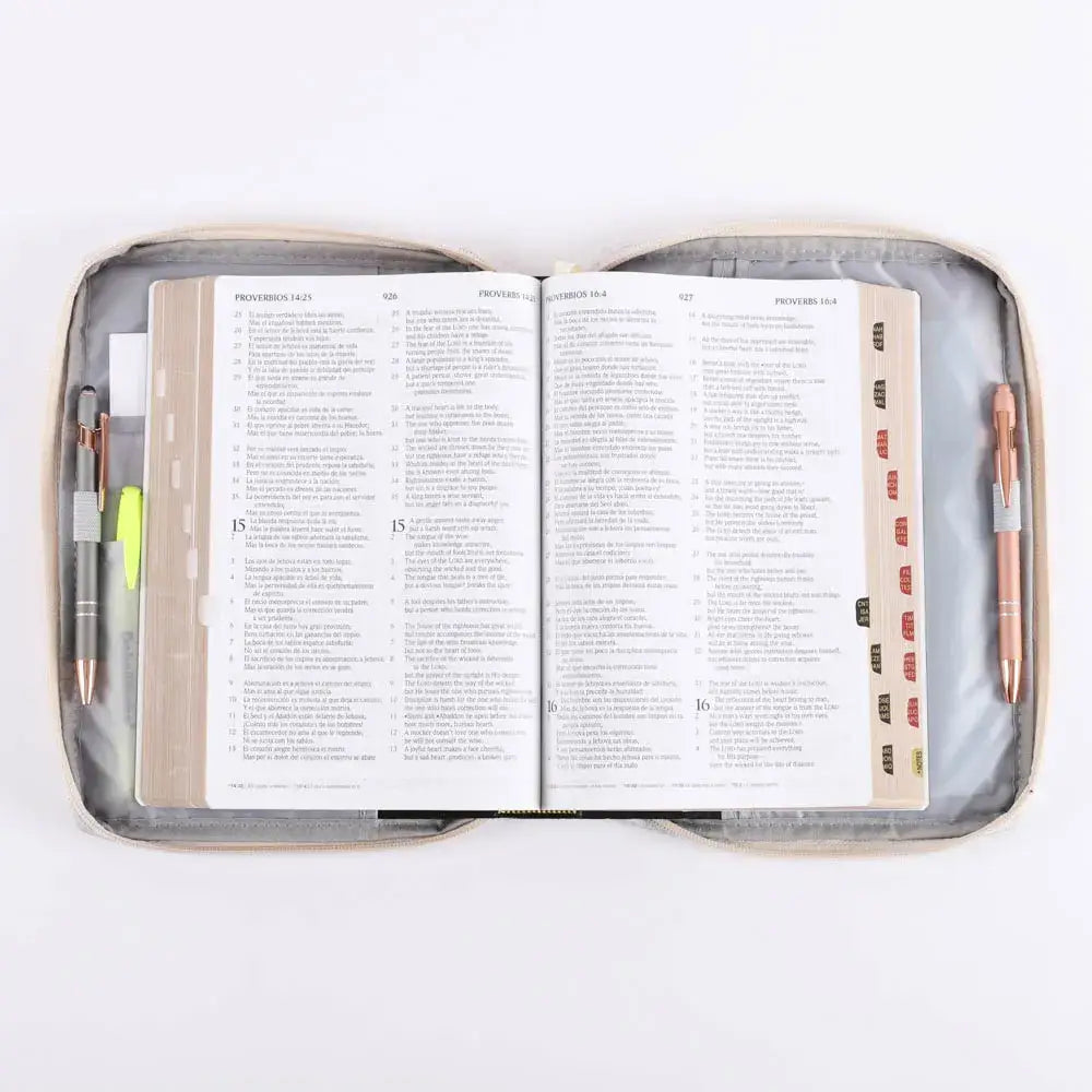 Bible Cover Canvas Floral Holy Bible L