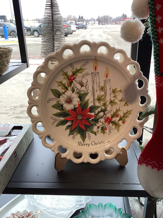 Antique Christmas Plate