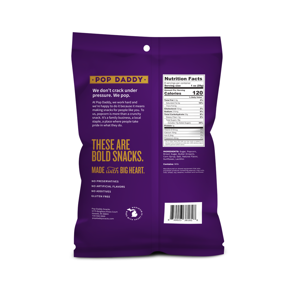 Flavored Popcorn - 8oz - Buttery Caramel Corn