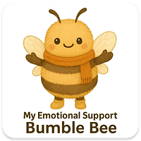 Emotional Support BUMBLE BEE magnet
