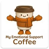 Emotional Support COFFEE magnet