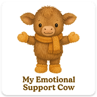 Emotional Support COW magnet