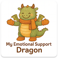 Emotional Support DRAGON magnet