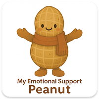 Emotional Support PEANUT magnet
