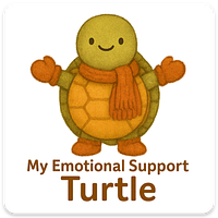 Emotional Support TURTLE magnet