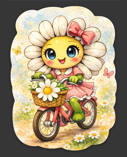 Bicycle Daisy - Sticker
