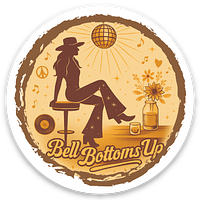 Bell Bottoms Up Sticker LW
