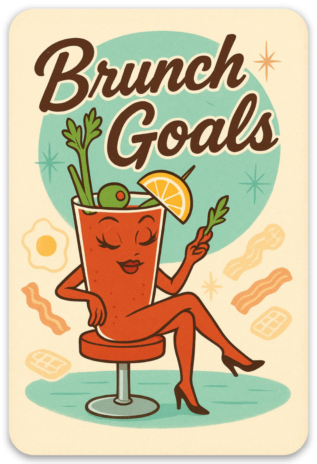 Brunch Goals sticker