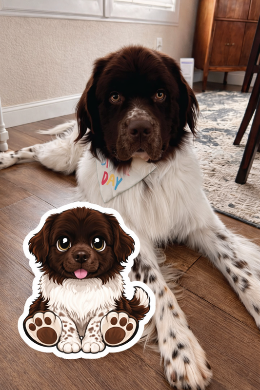 Custom Pet Chibi Stickers - 10 PACK