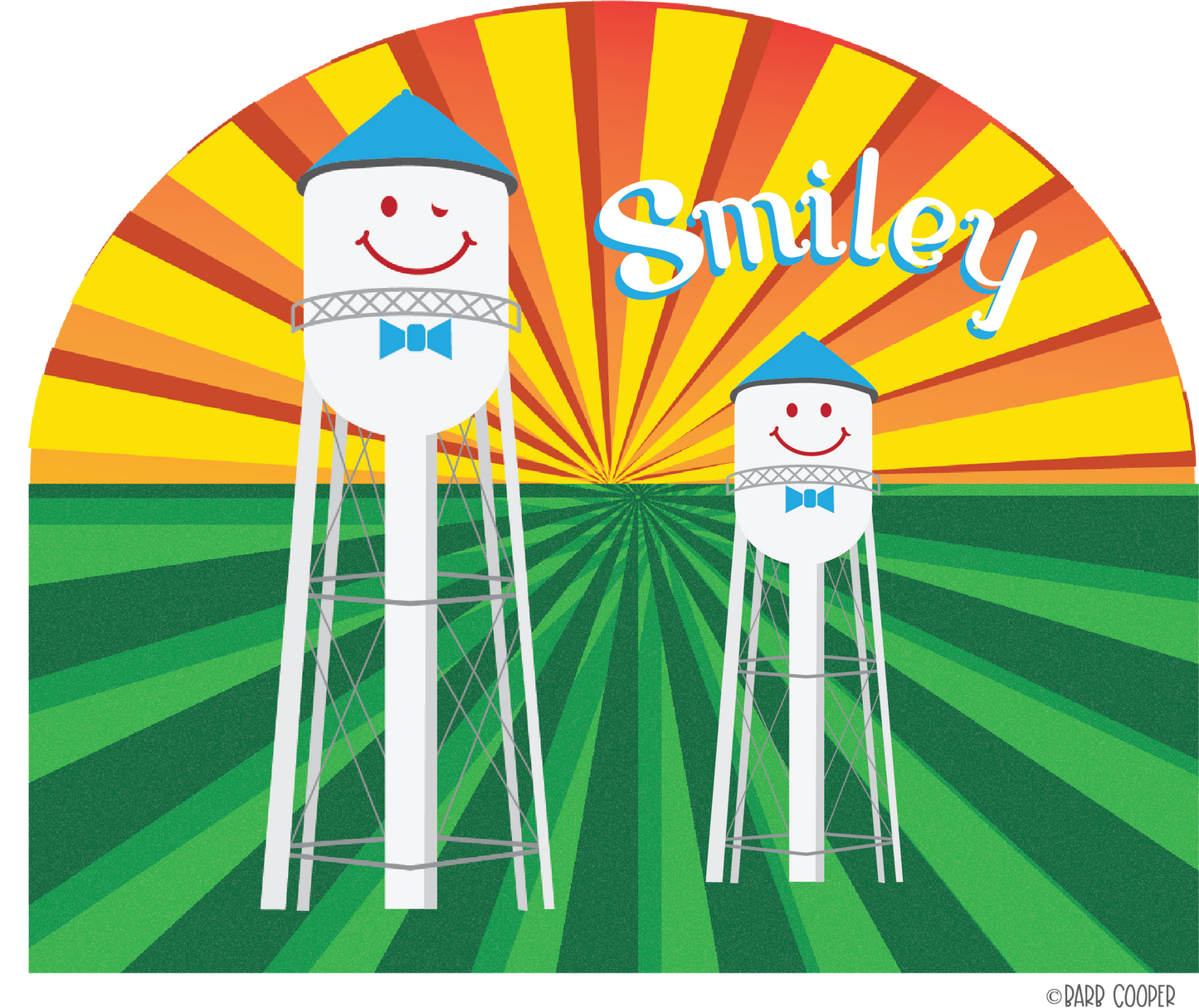 Smiley Duo Acrylic Magnet