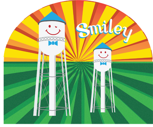 Smiley Duo 5x6 Sticker