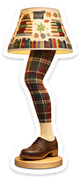 Bookish Lamp Sticker