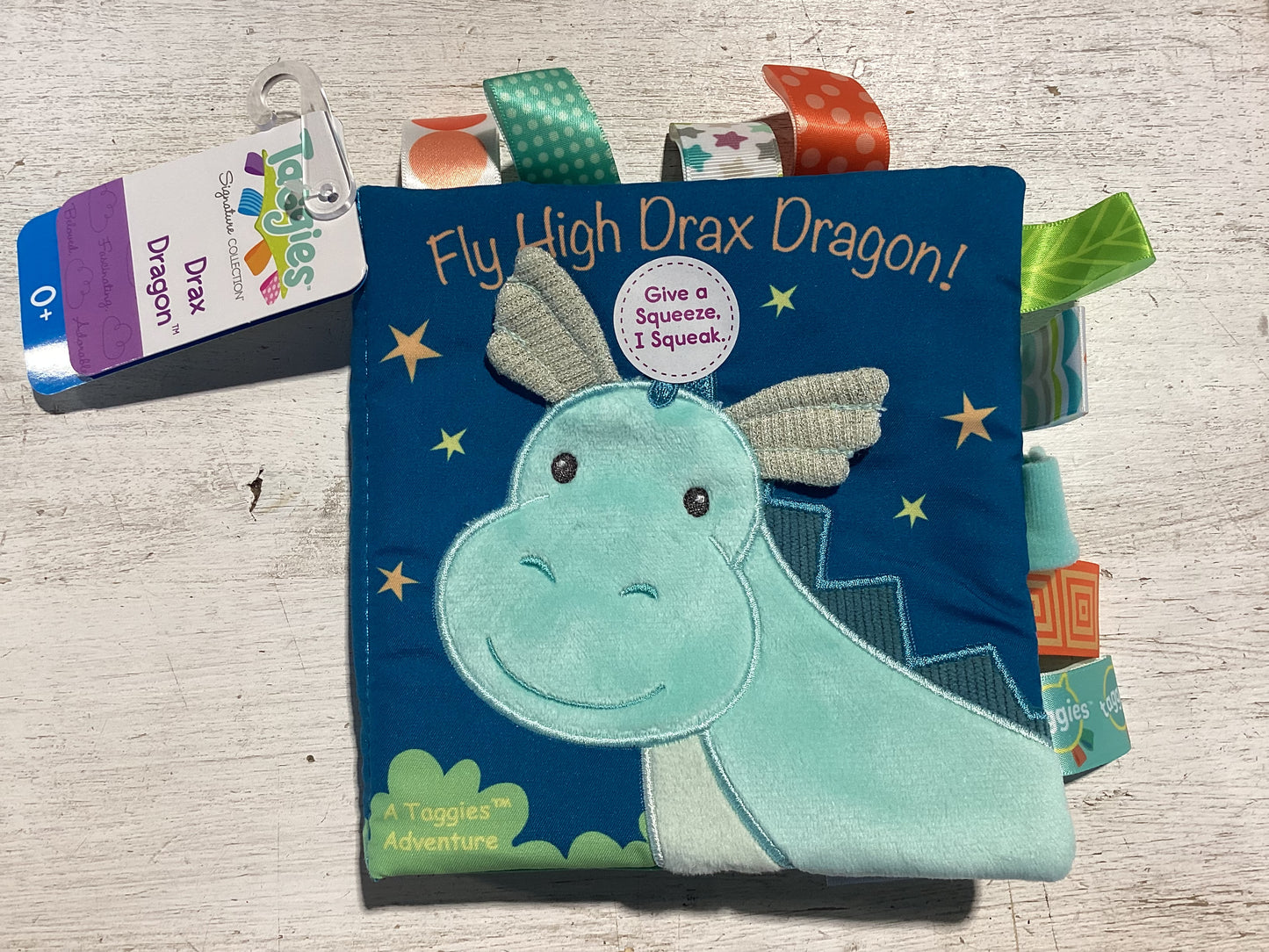 Taggies Drax Dragon Soft Book