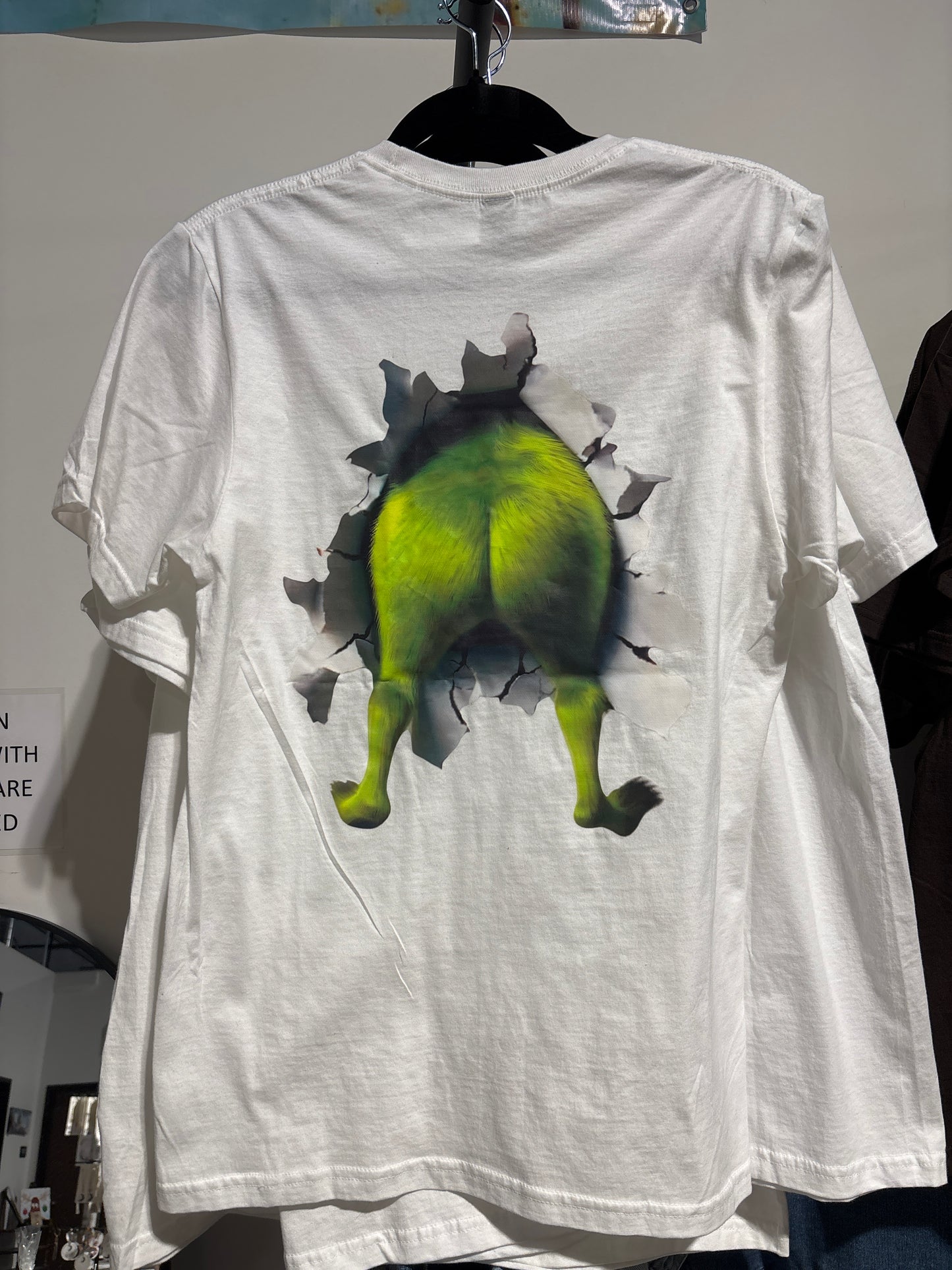 White Grinch Double Sided Tshirt