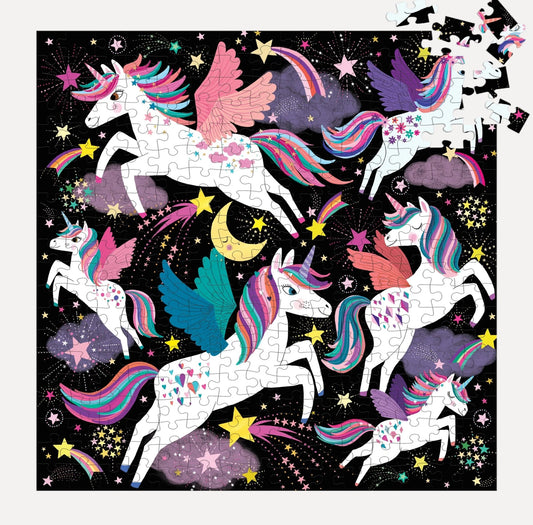 Unicorns Illuminated 300 Piece Glow in the Dark Family Puzzle