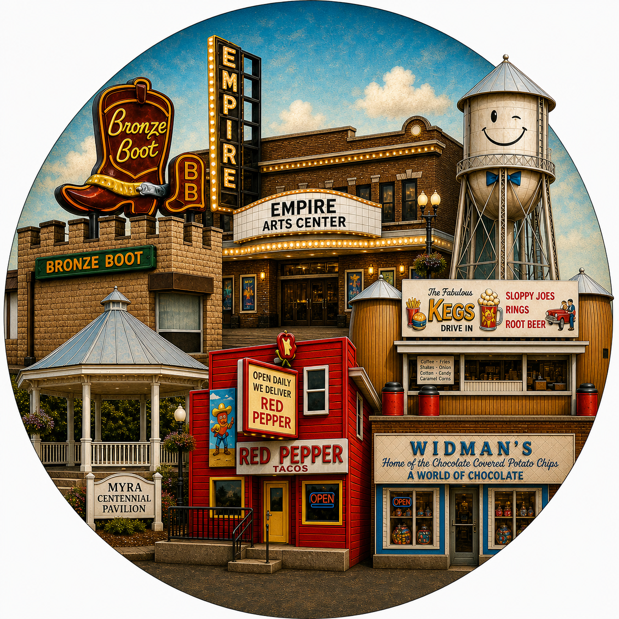 Grand Forks Icons 01 Sticker