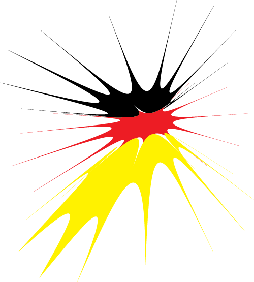 Germany splat circle sticker