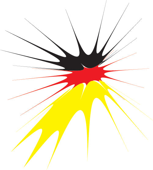 Germany splat square sticker