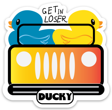 Get in Loser FABRIC STICKER