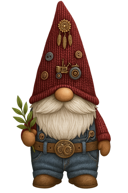 Gnome Tractor Fella MAGNET
