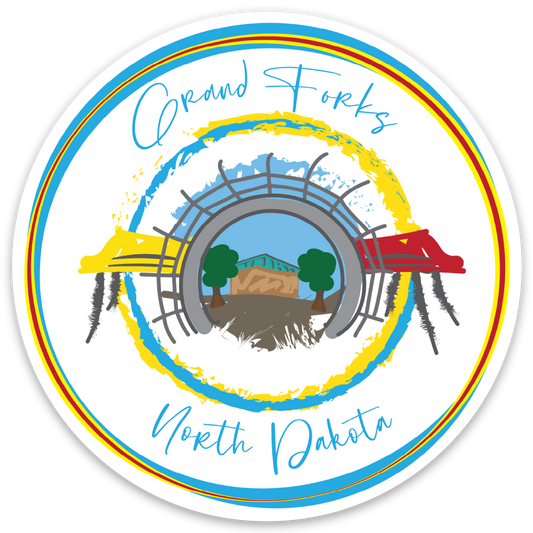 Grand Forks ND Downtown Sticker