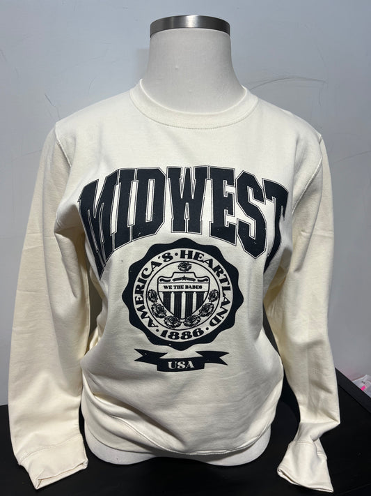 Cream Midwest Crewneck