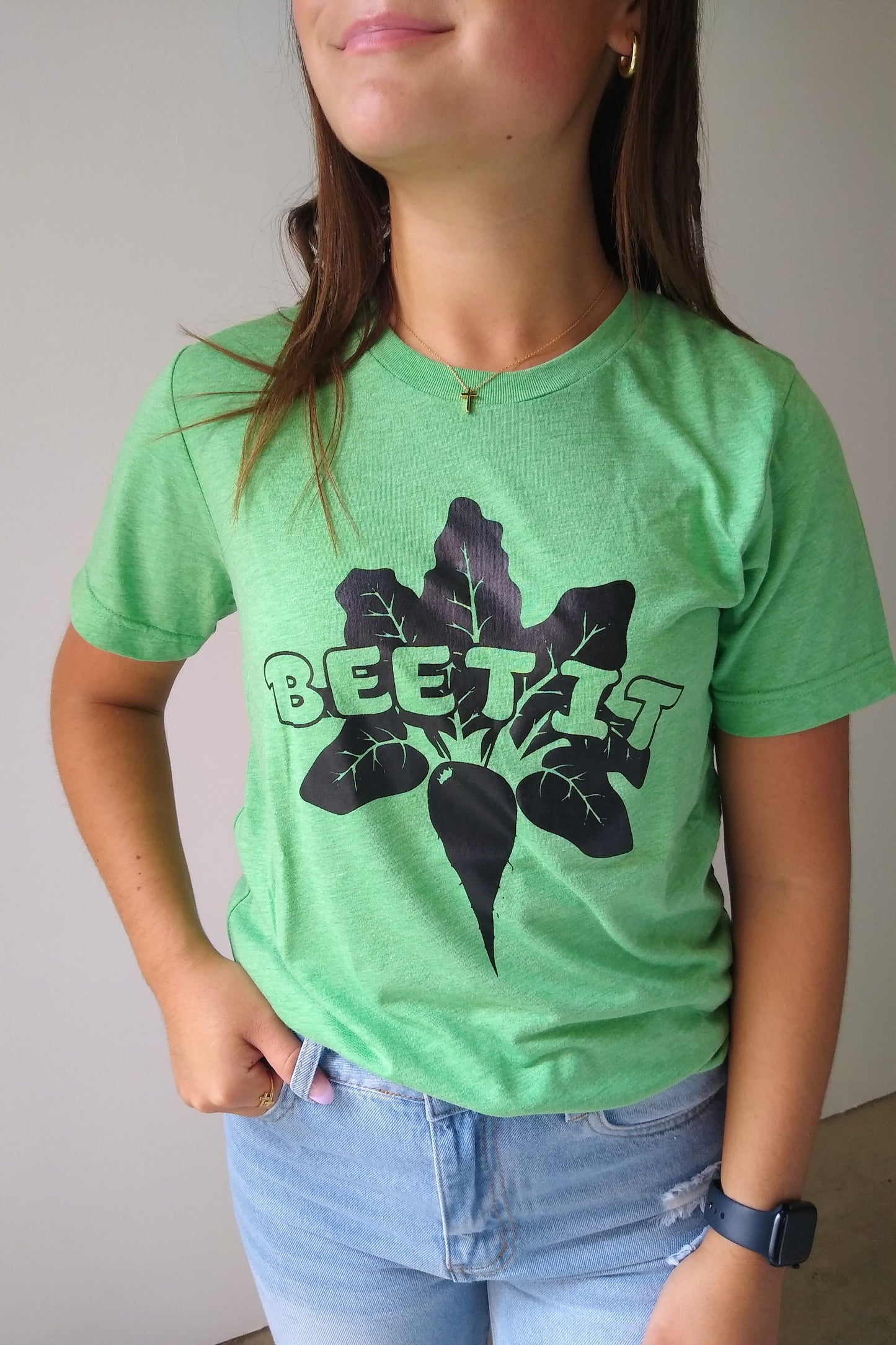 Beet It Green Sugarbeet Graphic Tee