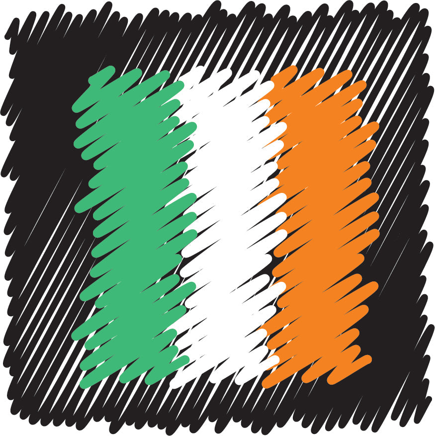Ireland Scribble sticker