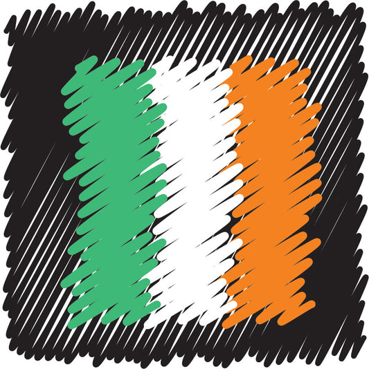 Ireland Scribble sticker