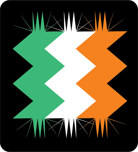 Ireland Zig Zag sticker