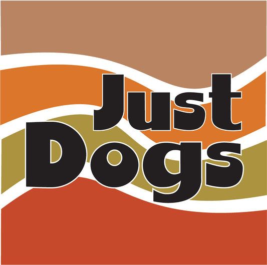 Just Dogs Retro Sticker 3x3