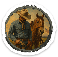 Call A Cowboy Sticker LW