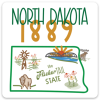 ND 1889 FlickerTail MAGNET