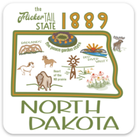 ND 1889 State All sticker
