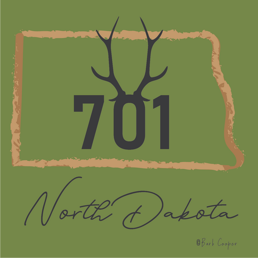 ND 701 Antlers STICKER